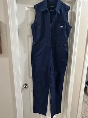 Wildfang The Essential Sleeveless High Waisted Coverall Jumpsuit